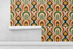 Retro 70s Curves Wallpaper