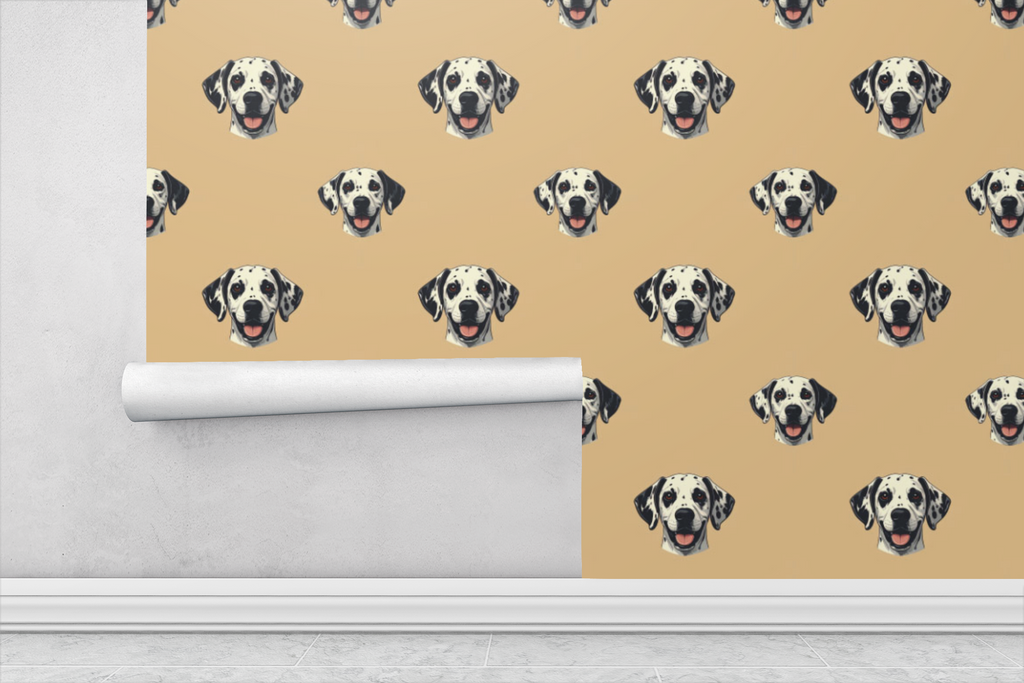 Dalmatian — Ink Spot Balance Field Wallpaper