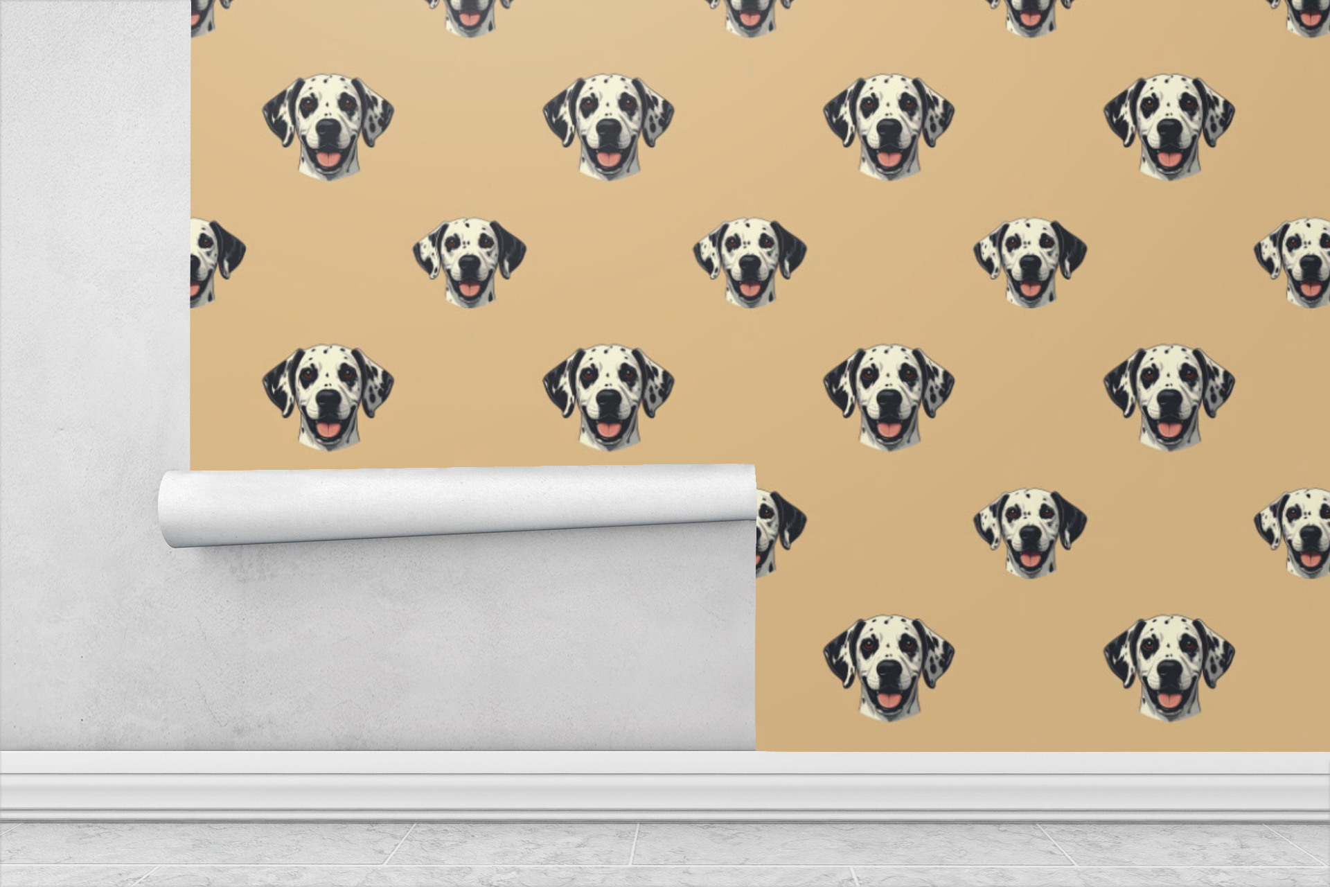 Dalmatian — Ink Spot Balance Field Wallpaper