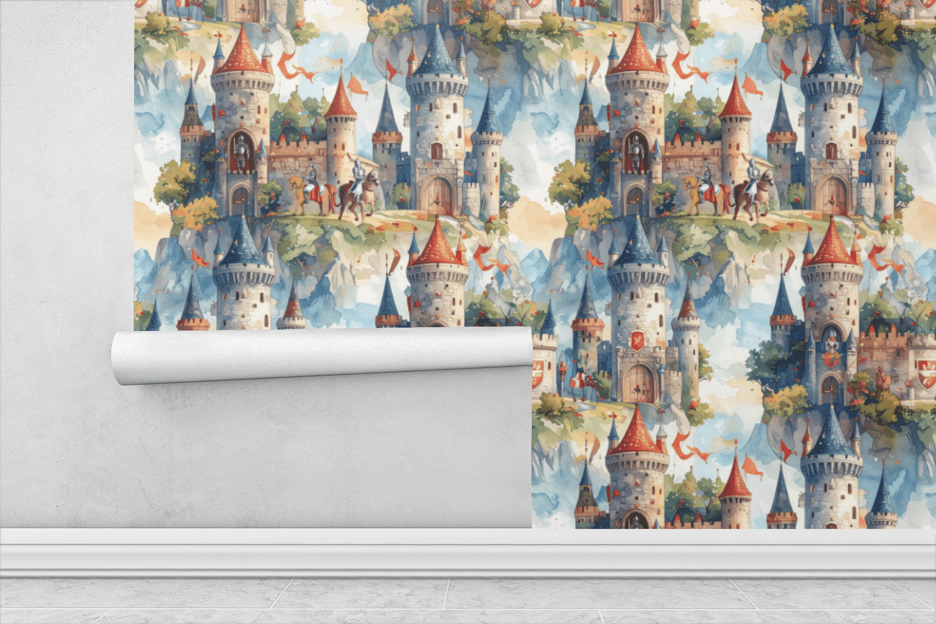 Knight’s Castle Quest Wallpaper Peel and Stick Wallpaper | Accent Haus