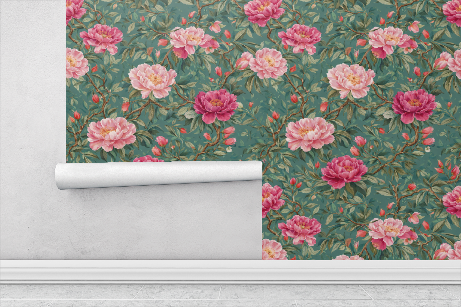 Eternal Peony Bloom Wallpaper
