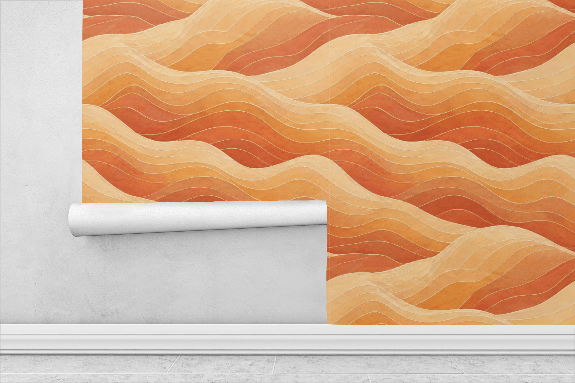 Modern Desert Lines Wallpaper Peel and Stick Wallpaper | Accent Haus