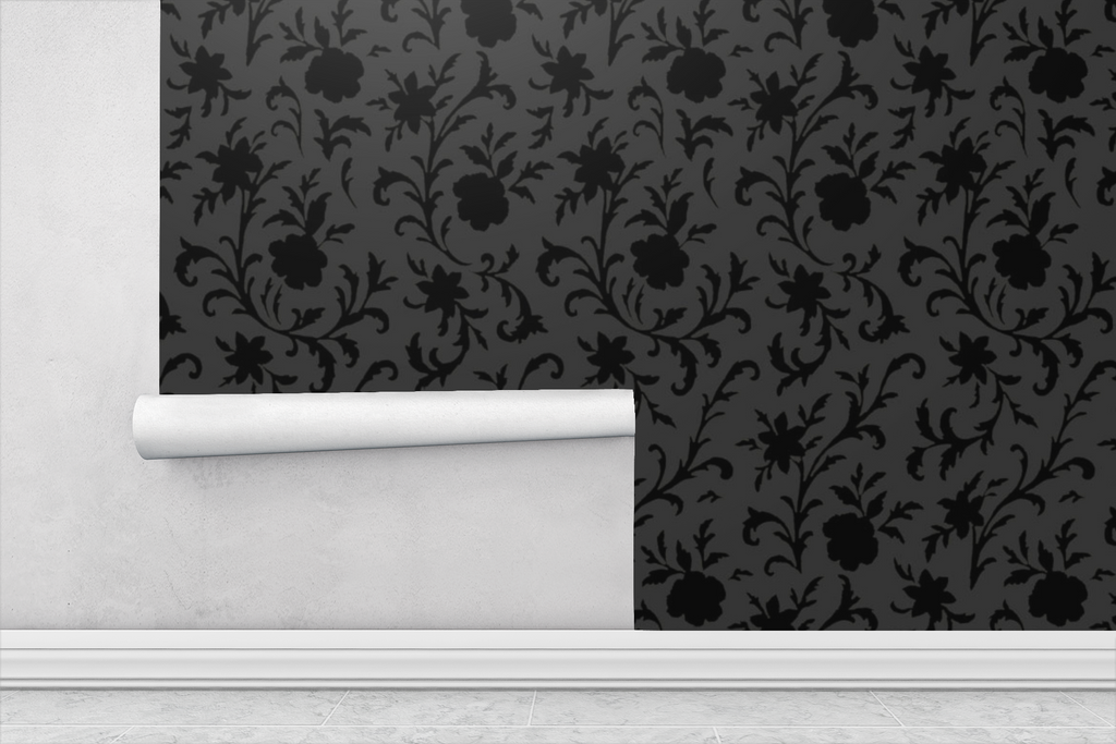 Obsidian Fleur Wallpaper