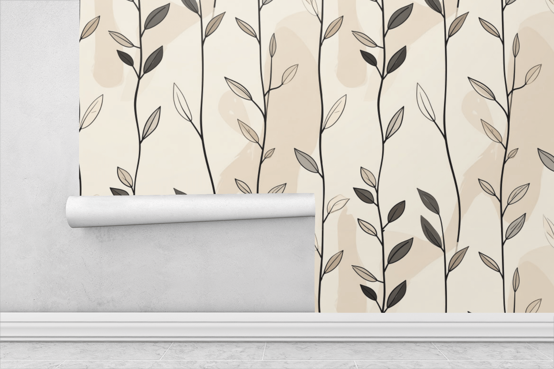 Breathing Vine Columns Wallpaper Peel and Stick Wallpaper | Accent Haus