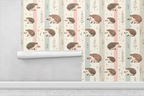 Hedgehog Flower Walk Wallpaper