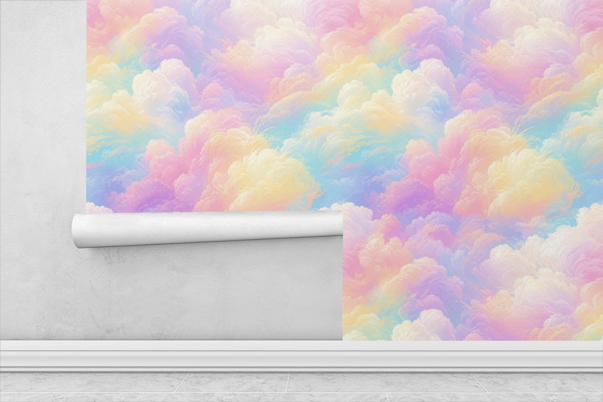 Soft Rainbow Fade Wallpaper Peel and Stick Wallpaper | Accent Haus