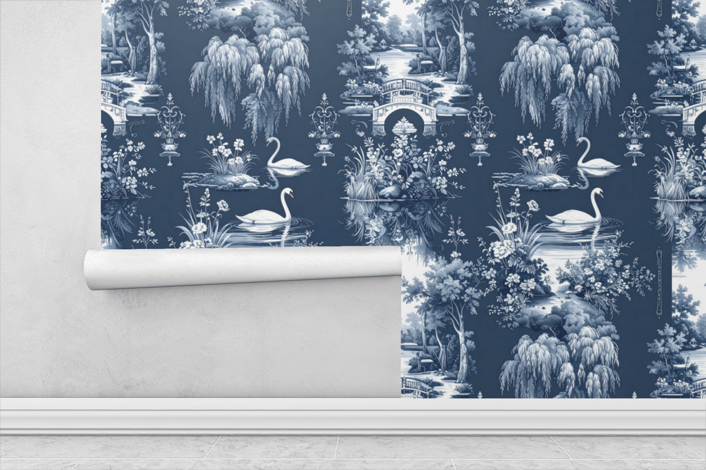 Swan Lake Promenade Wallpaper
