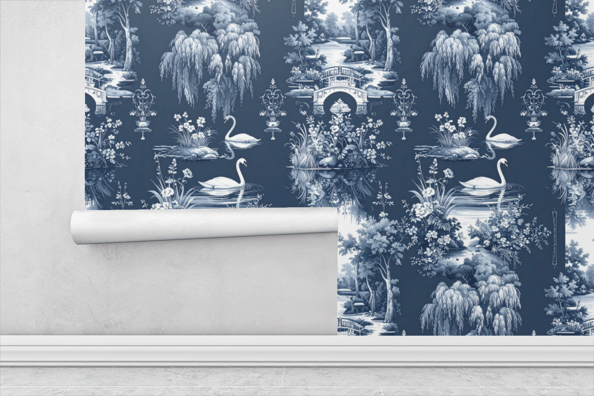Swan Lake Promenade Wallpaper