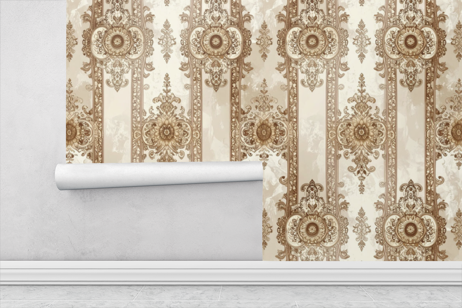 Paisley Lace Symphony Wallpaper