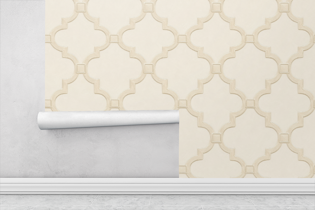 Gallery Geo Ivory Wallpaper