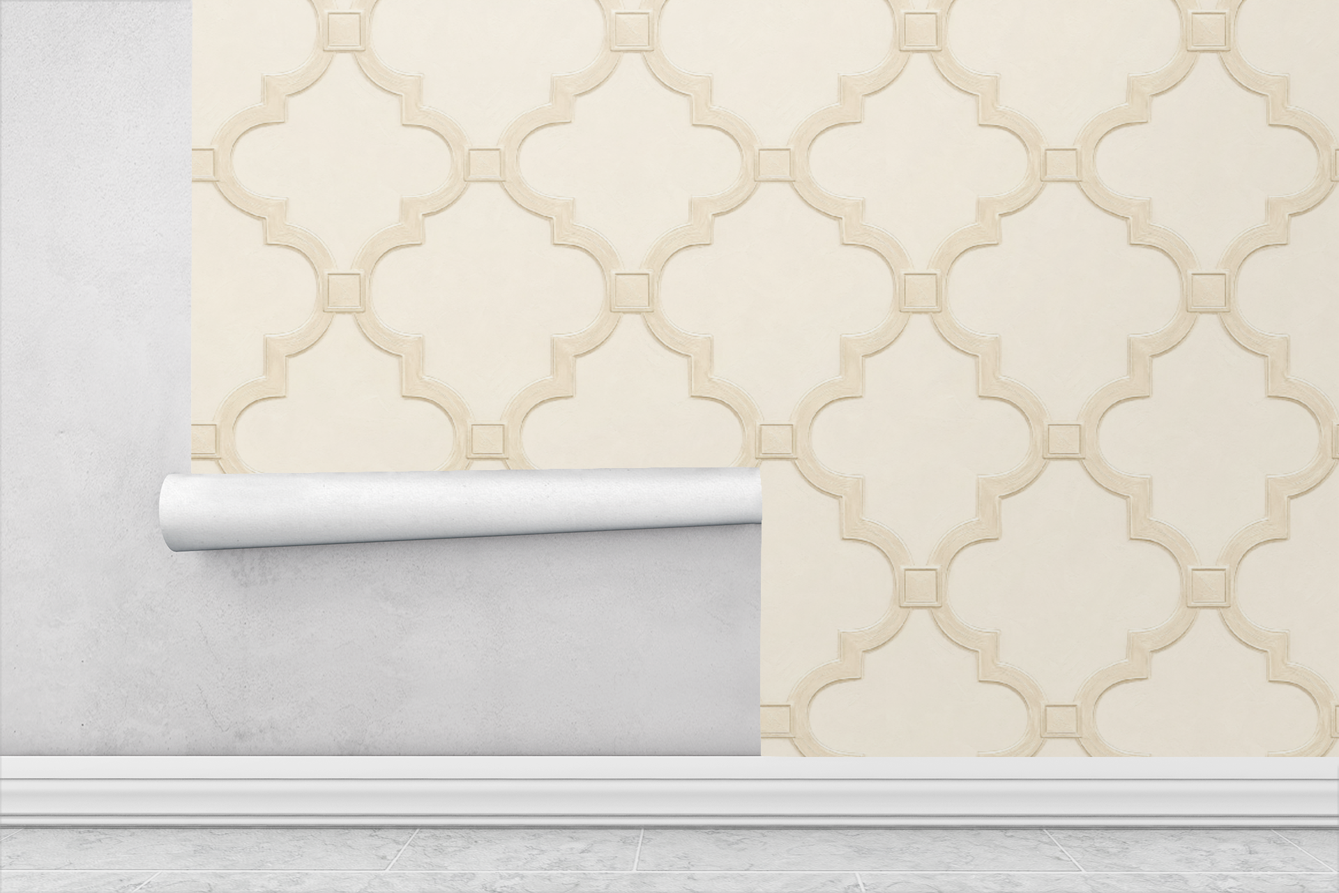 Gallery Geo Ivory Wallpaper