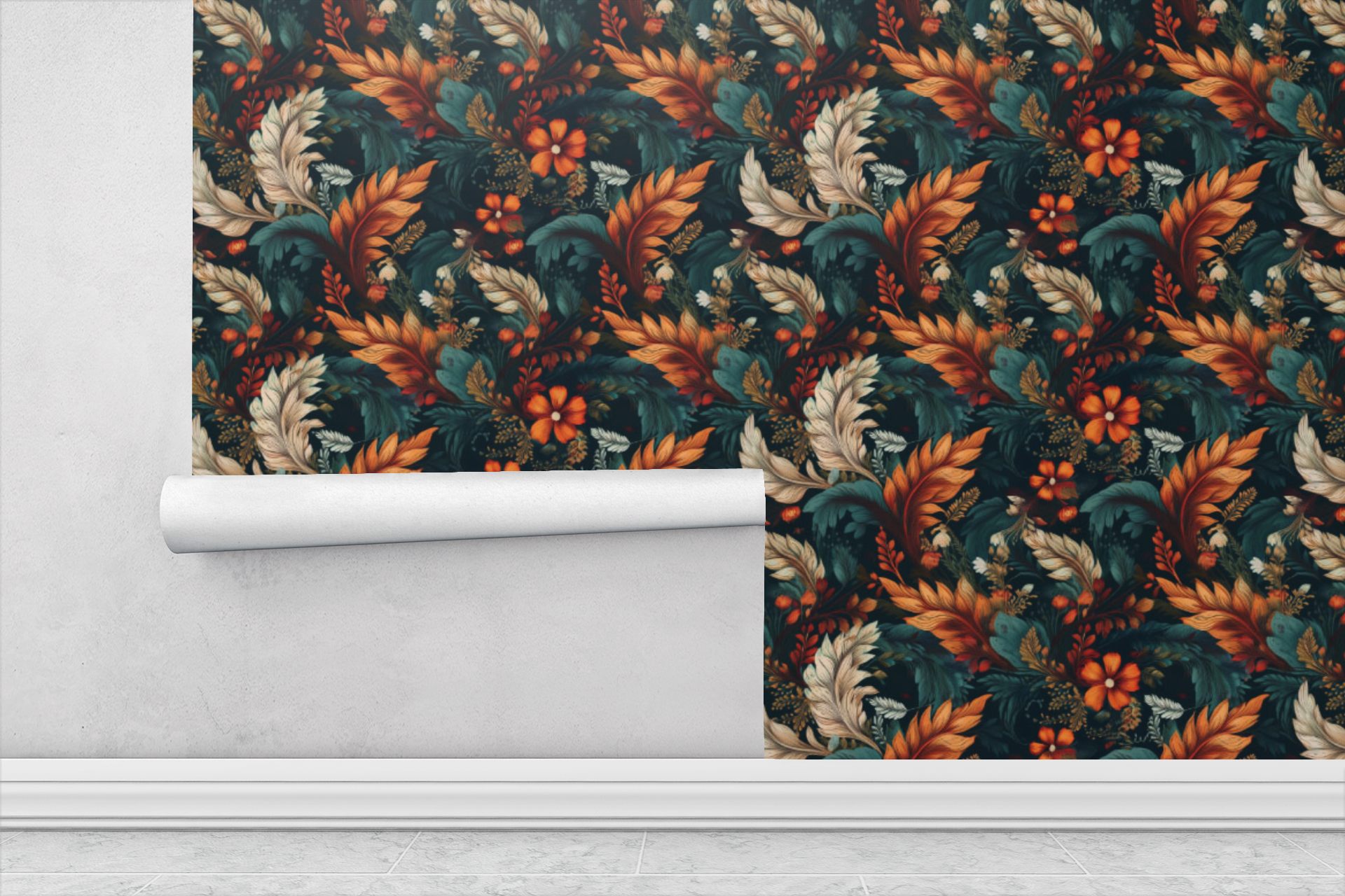 Midnight Autumn Muse Wallpaper