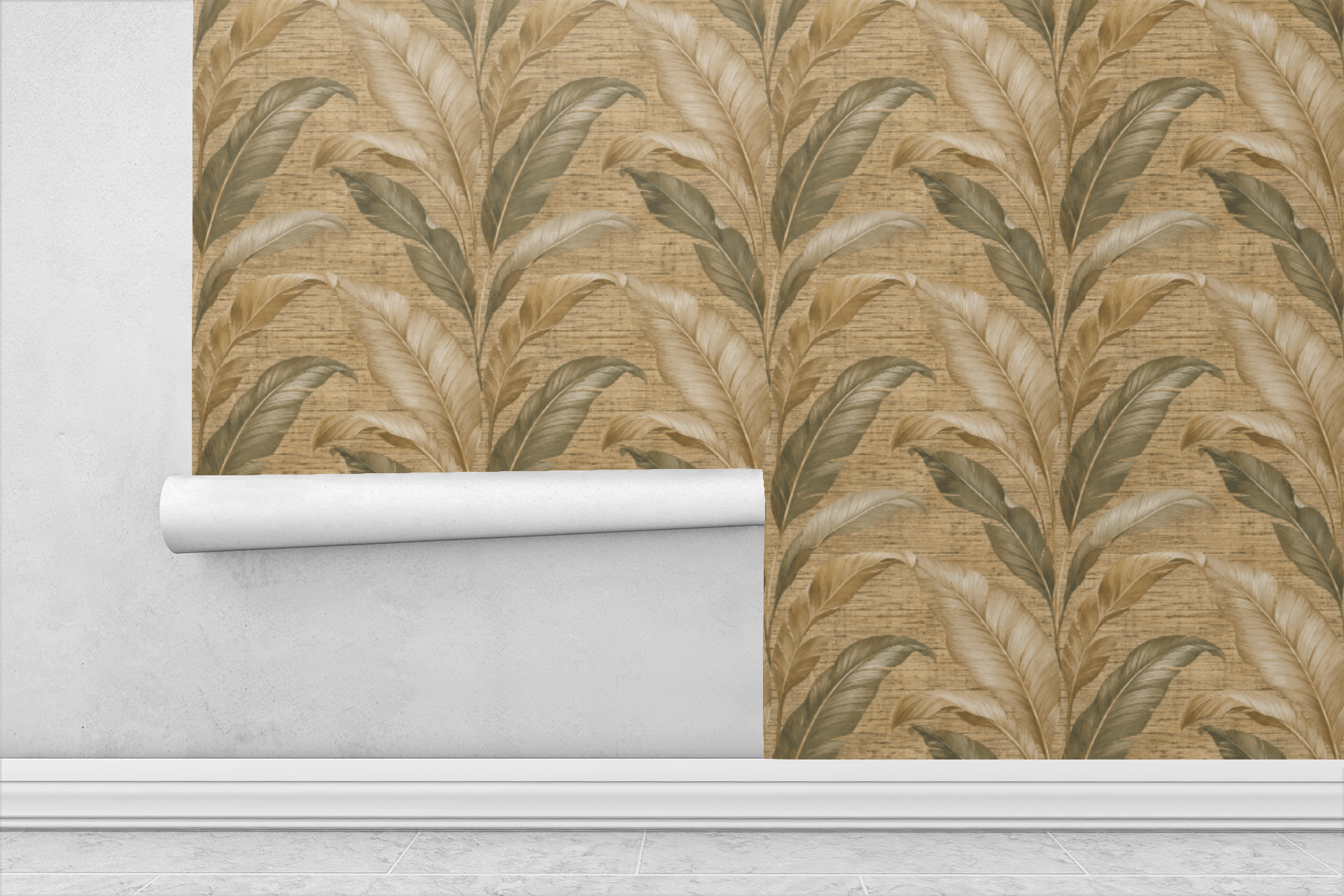 Golden Reed Wallpaper Peel and Stick Wallpaper | Accent Haus