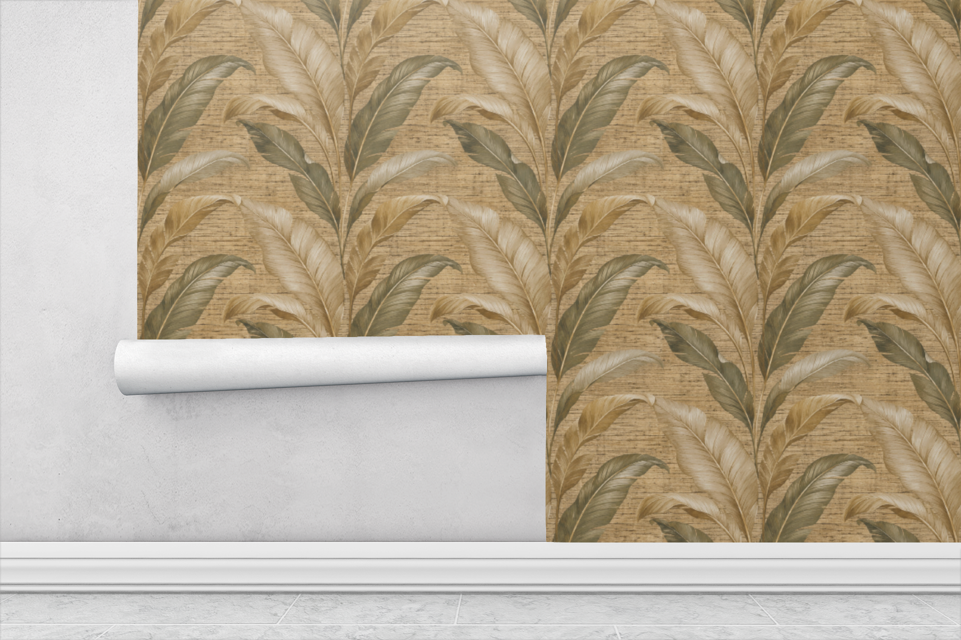 Golden Reed Wallpaper