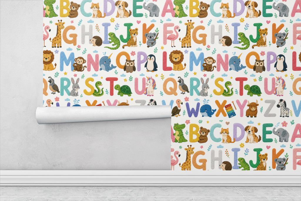 Kids Animal Alphabet Wallpaper
