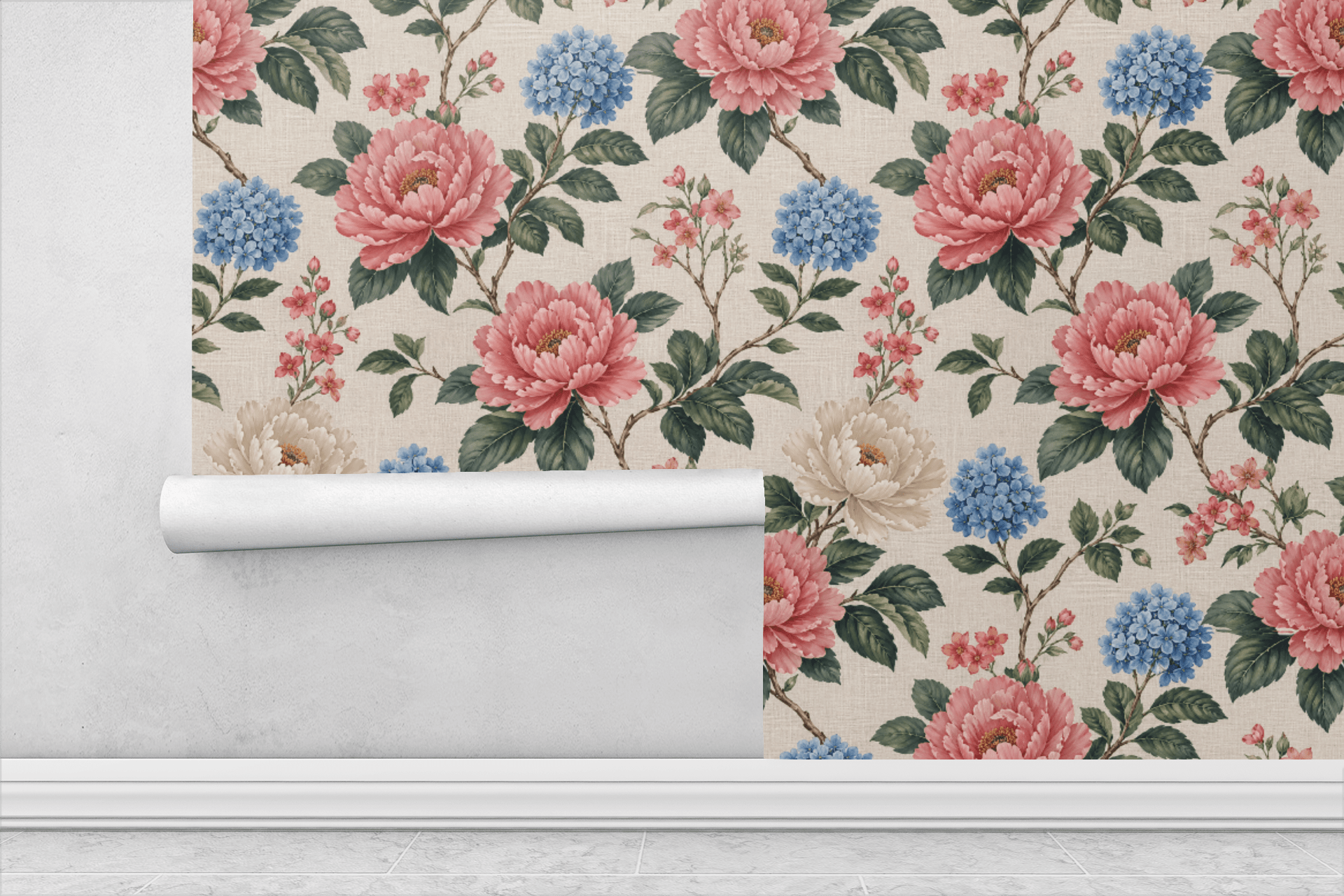 Subtle Linen Texture Wallpaper Peel and Stick Wallpaper | Accent Haus