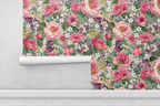 English Garden Floral Wallpaper