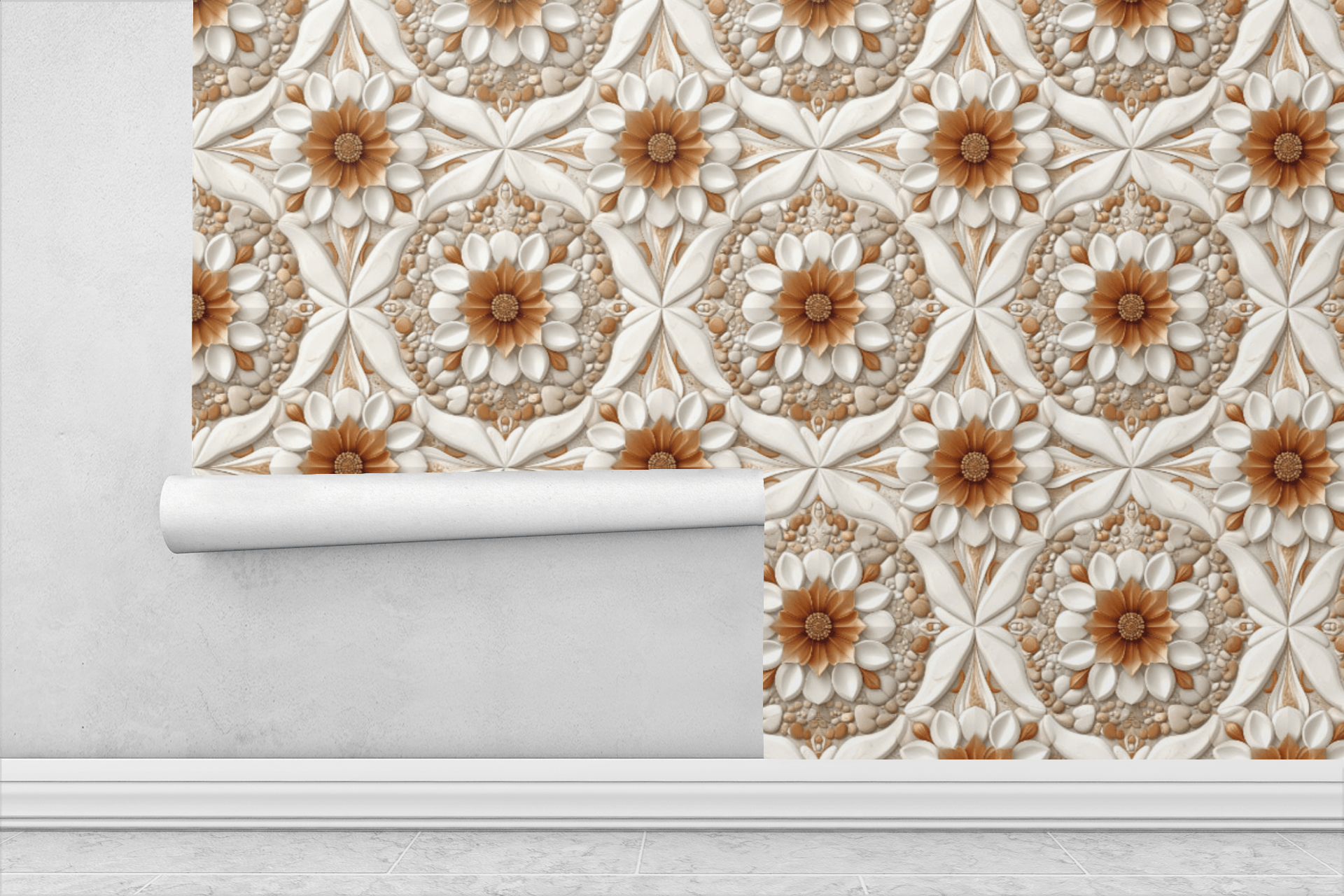 Luxe Pebble Botanics Wallpaper Peel and Stick Wallpaper | Accent Haus