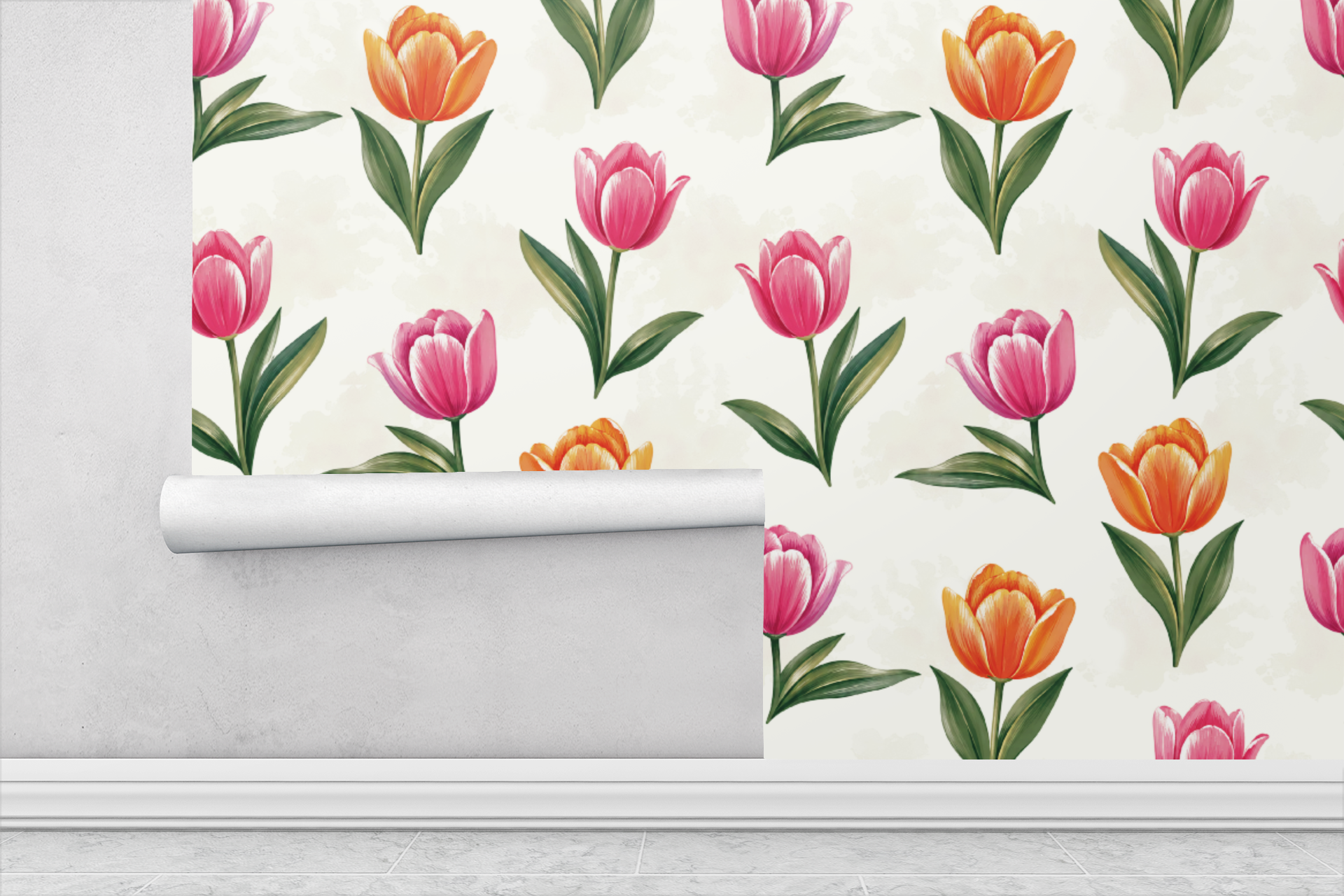Tulip Lane Bloom Wallpaper