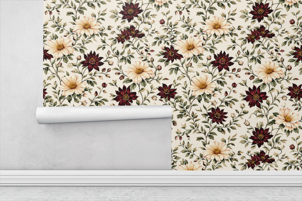 Velour Garden Noir Wallpaper