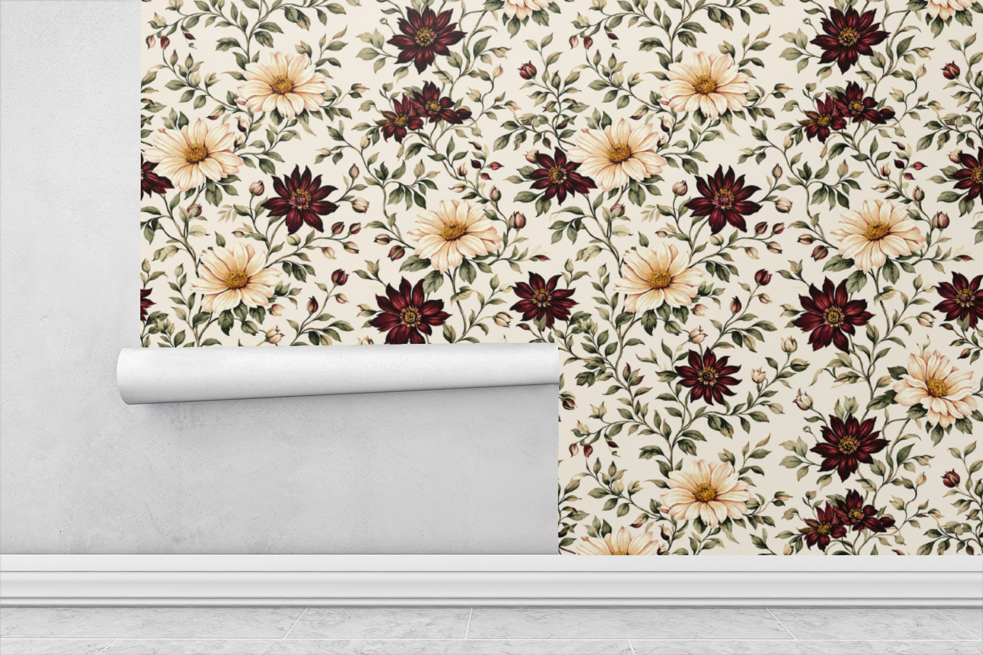 Velour Garden Noir Wallpaper