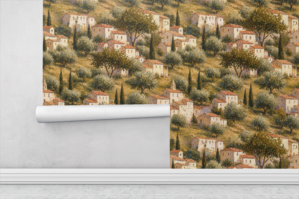 Tuscan Landscape Mural Wallpaper