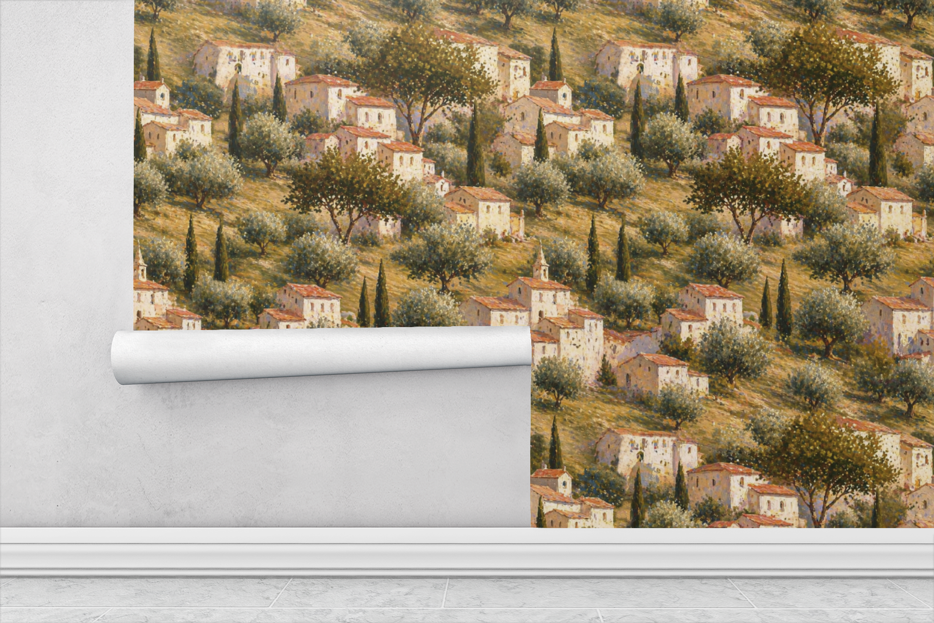 Tuscan Landscape Mural Wallpaper