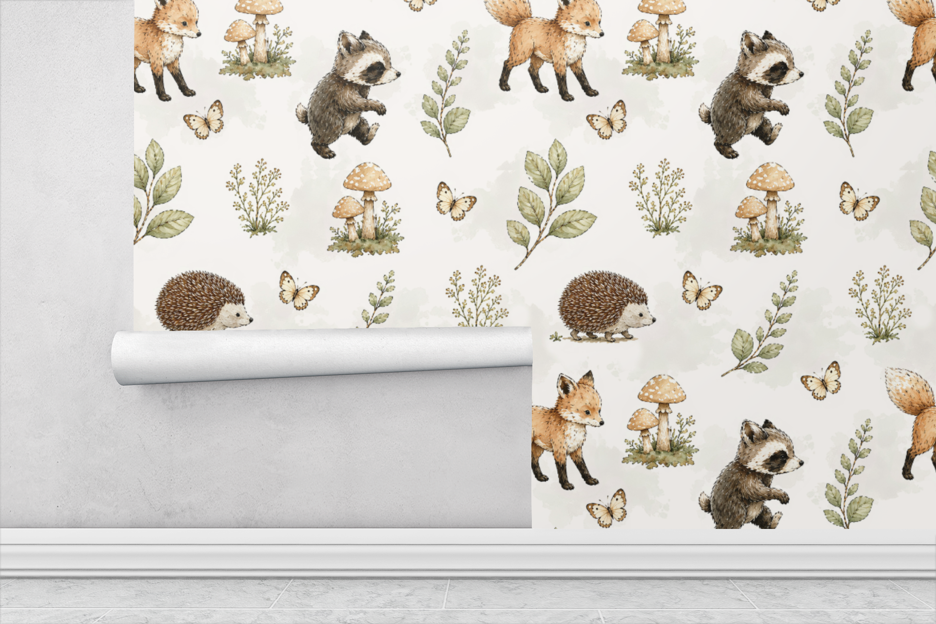 Woodland Sage Friends Wallpaper