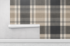 Modern Manor Plaid Wallpaper