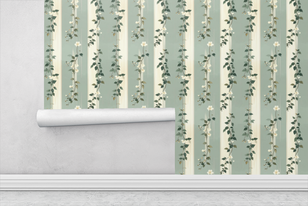 Cascading Botanical Vines Wallpaper