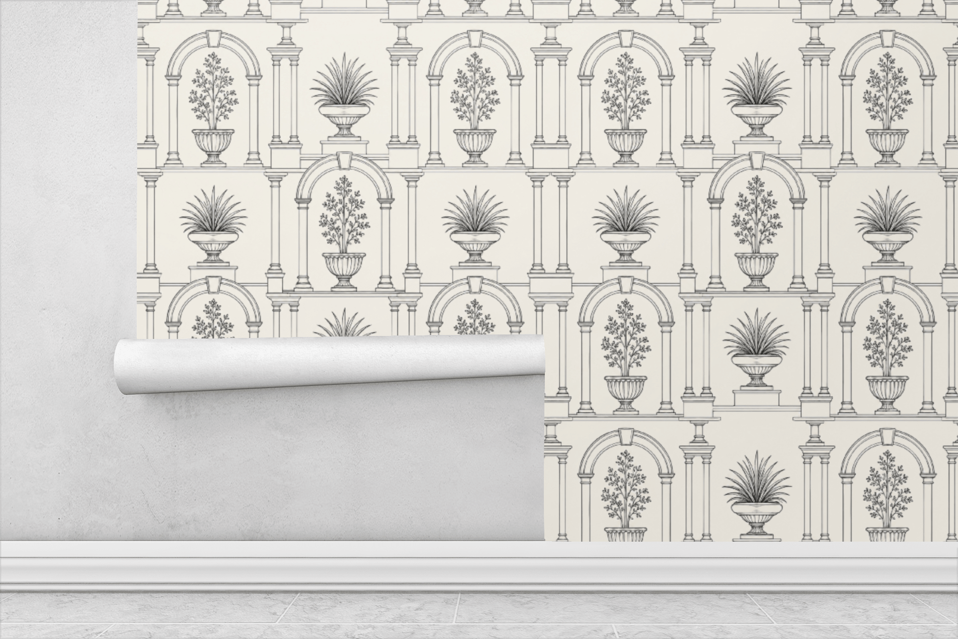Paris Grid Wallpaper Peel and Stick Wallpaper | Accent Haus