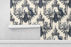 The Peacock Pavilion Wallpaper