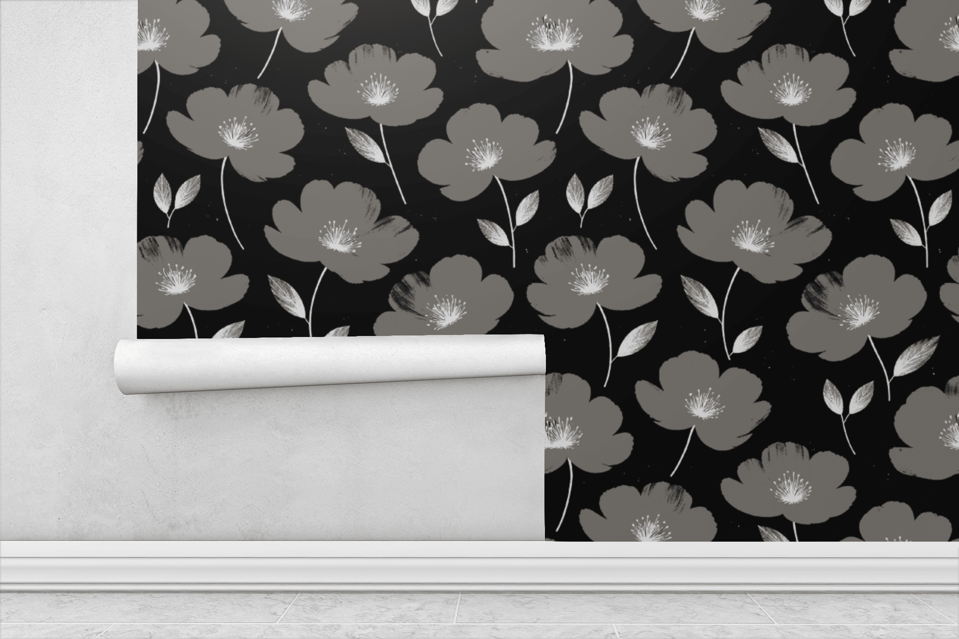 Noir Garden Wallpaper Peel and Stick Wallpaper | Accent Haus
