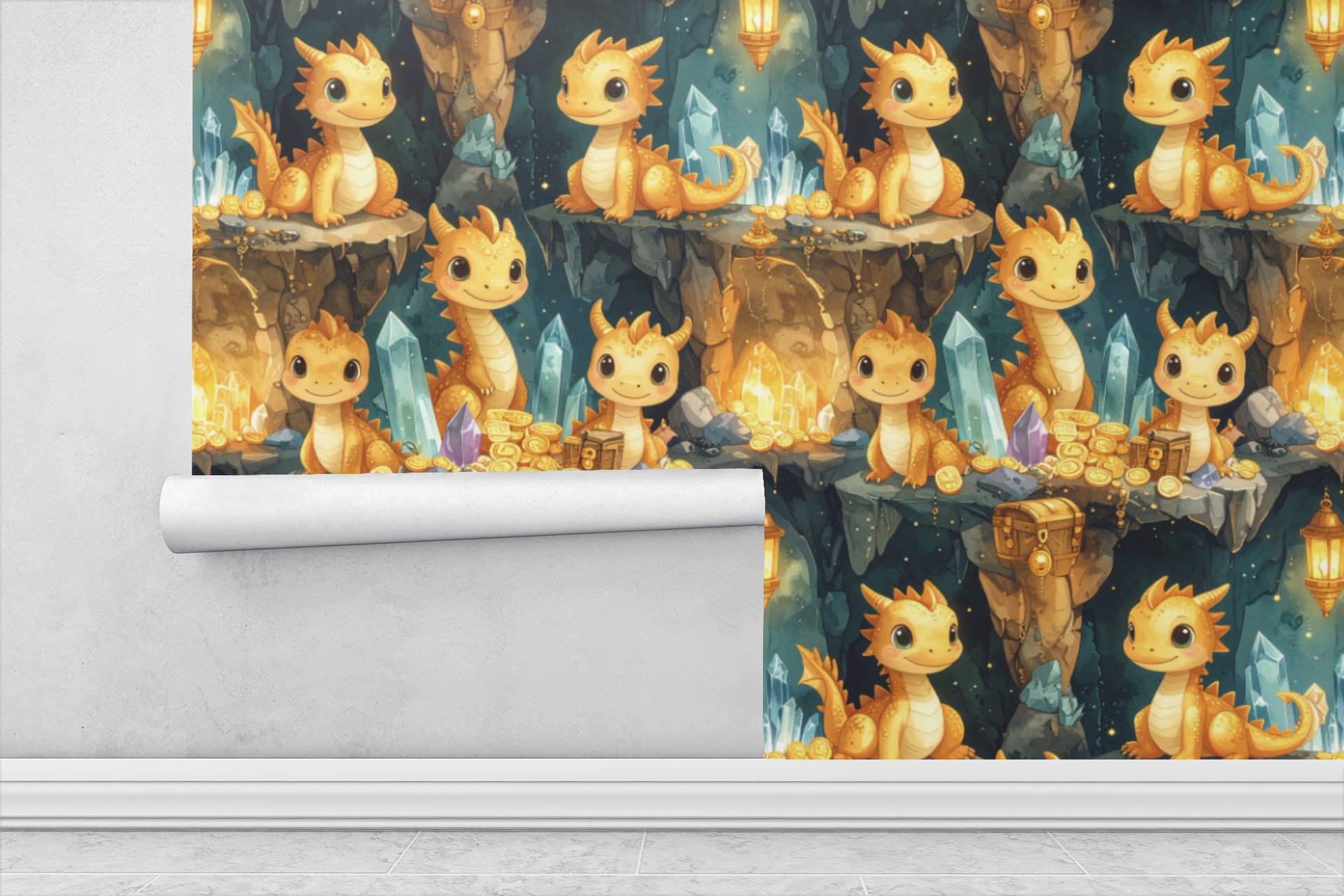 Dragon Treasure Cave Wallpaper