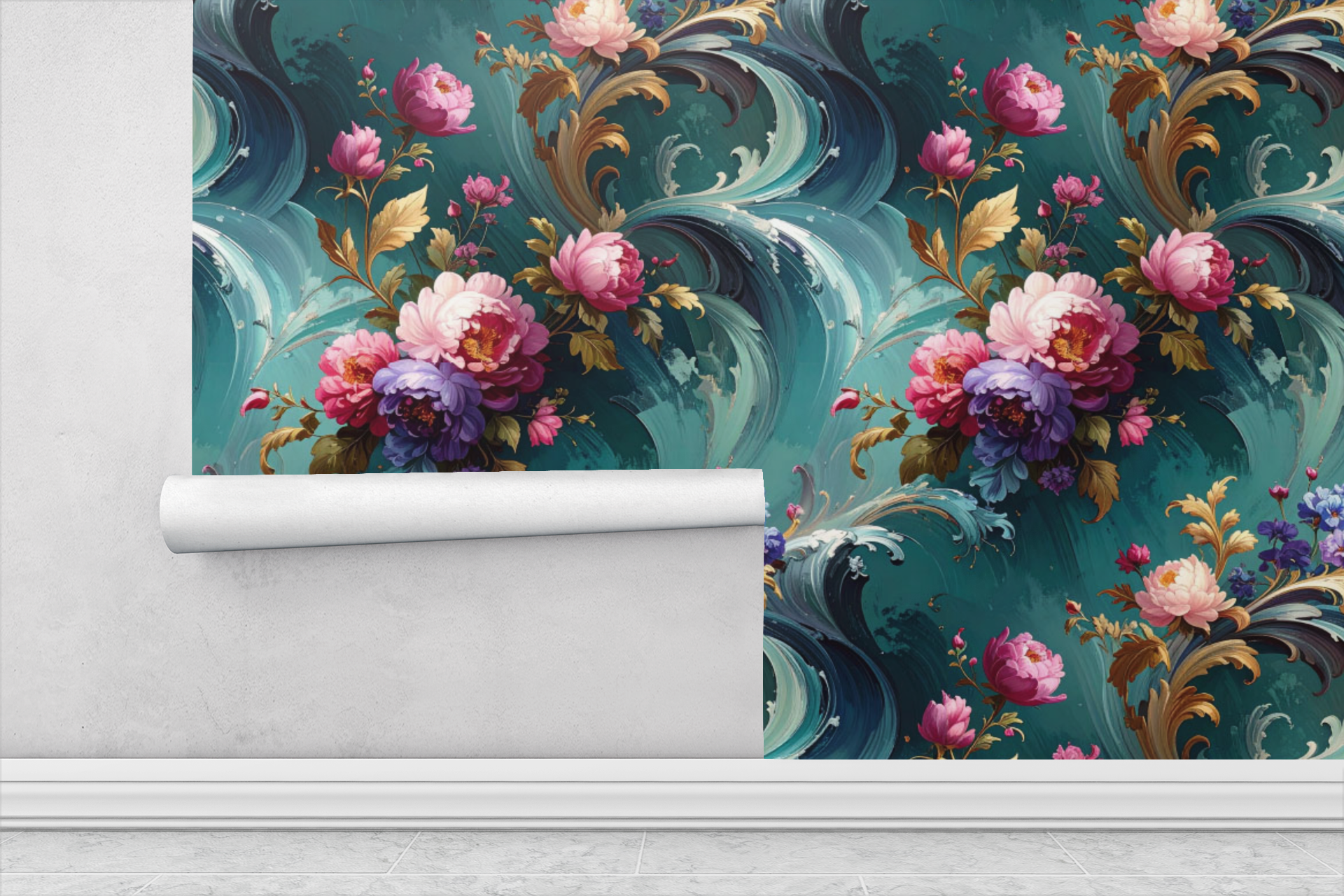 Painterly Bloom Movement Wallpaper