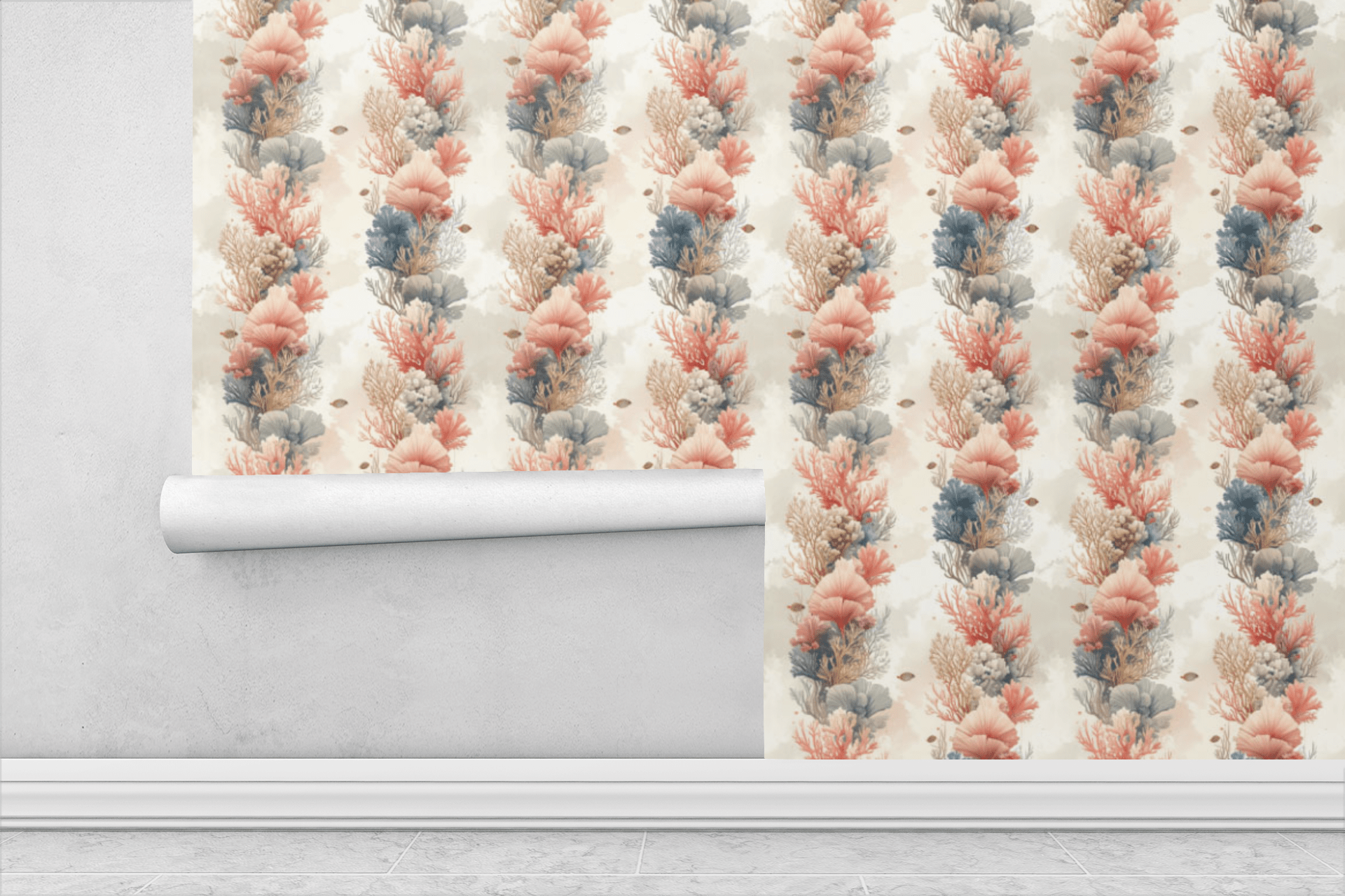 Luxury Coastal Botanical Wallpaper Peel and Stick Wallpaper | Accent Haus