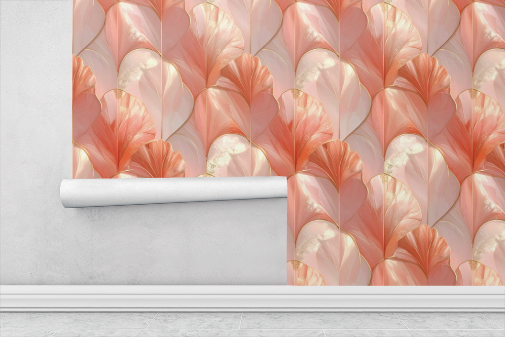Abstract Coral Veins Wallpaper