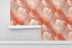 Abstract Coral Veins Wallpaper
