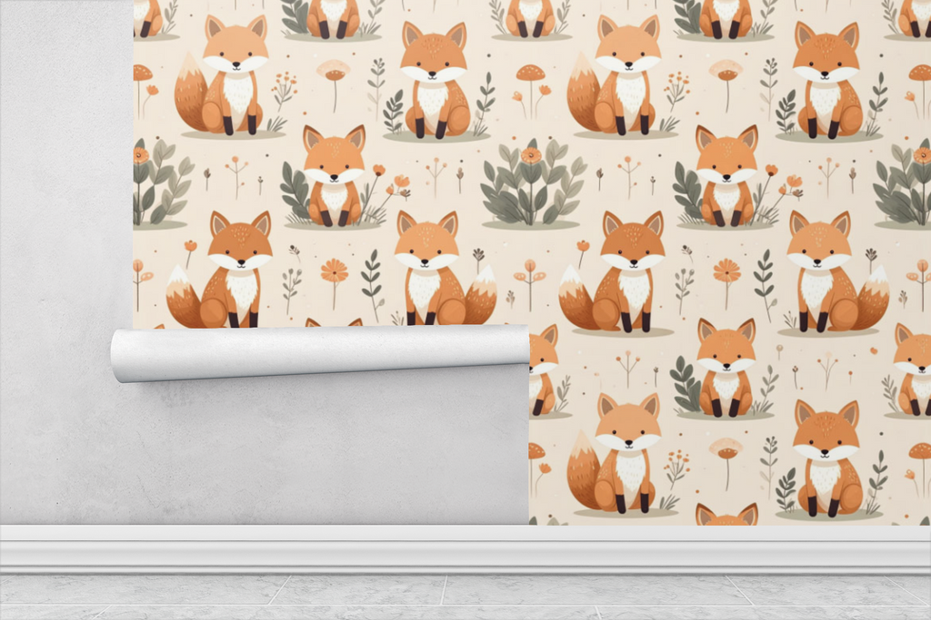 Little Fox Meadow Wallpaper