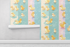 Duckling Pond Parade Wallpaper
