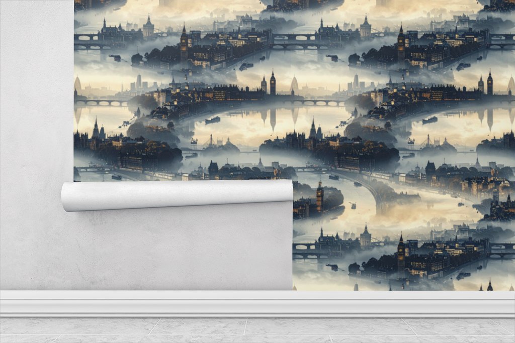 London Heraldic Map Spires Wallpaper