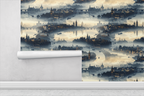 London Heraldic Map Spires Wallpaper