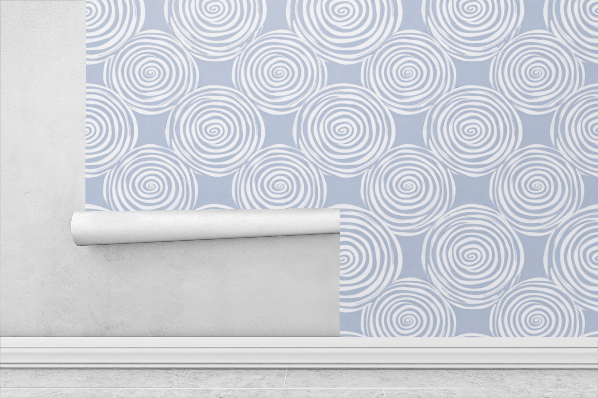 Seafoam Spiral Grid Wallpaper Peel and Stick Wallpaper | Accent Haus