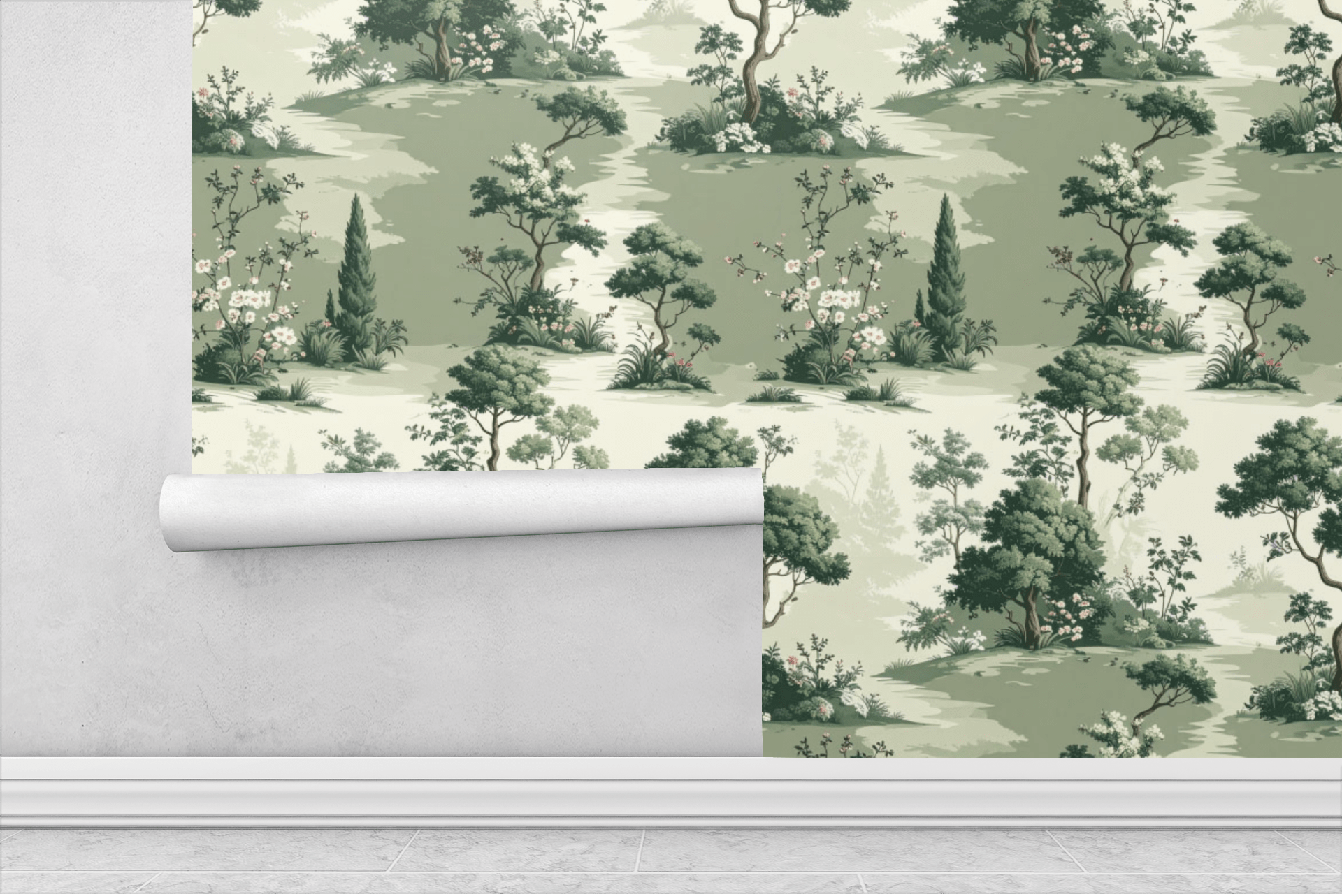 Miniature Garden Trails Wallpaper Peel and Stick Wallpaper | Accent Haus