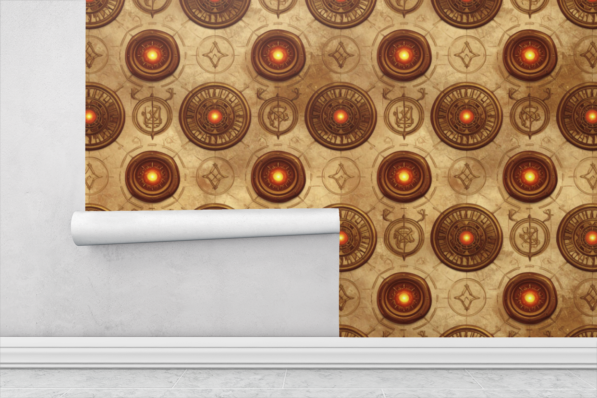 Ancient Seal Unlock Pattern Wallpaper