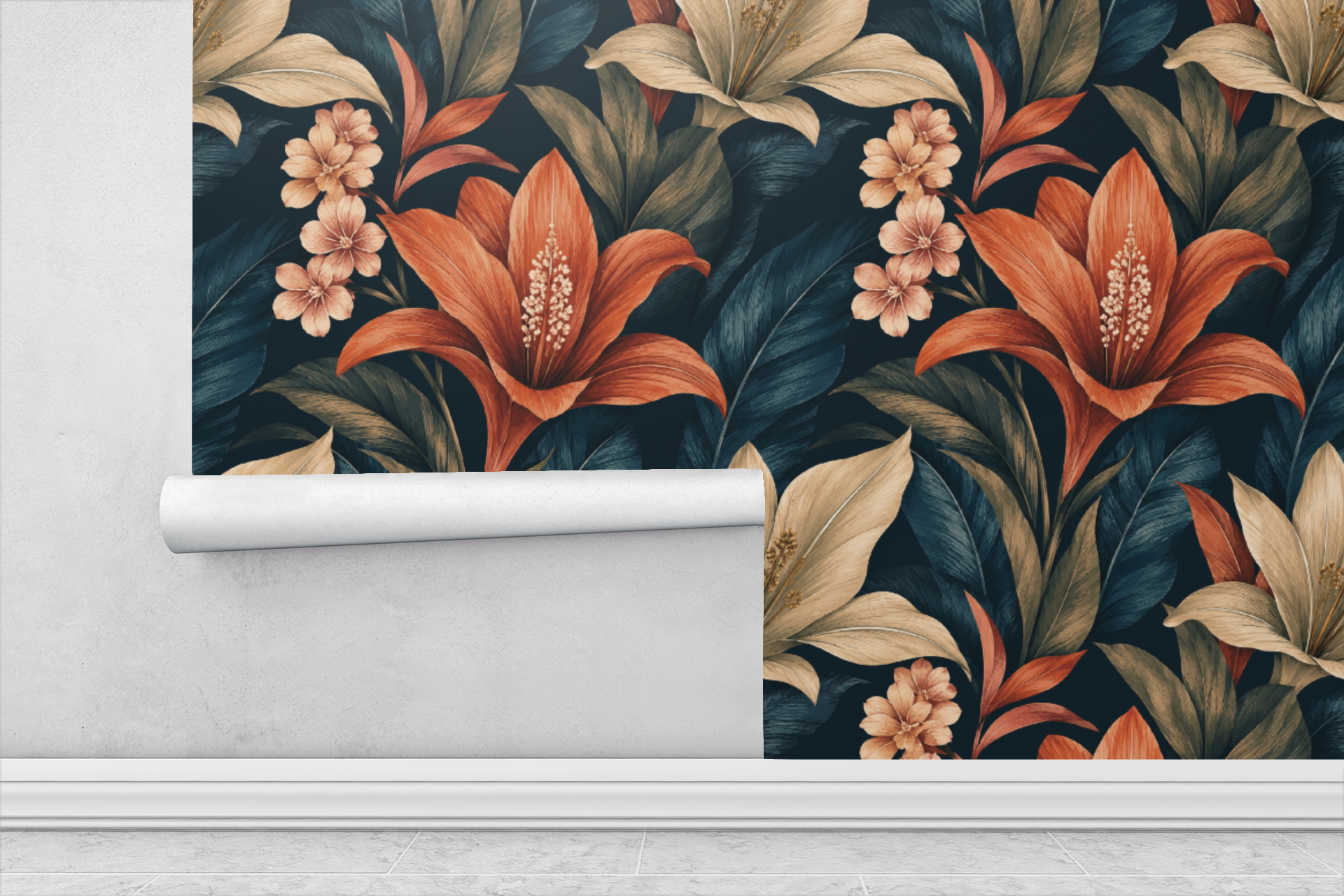 Botanical Shadow Wallpaper