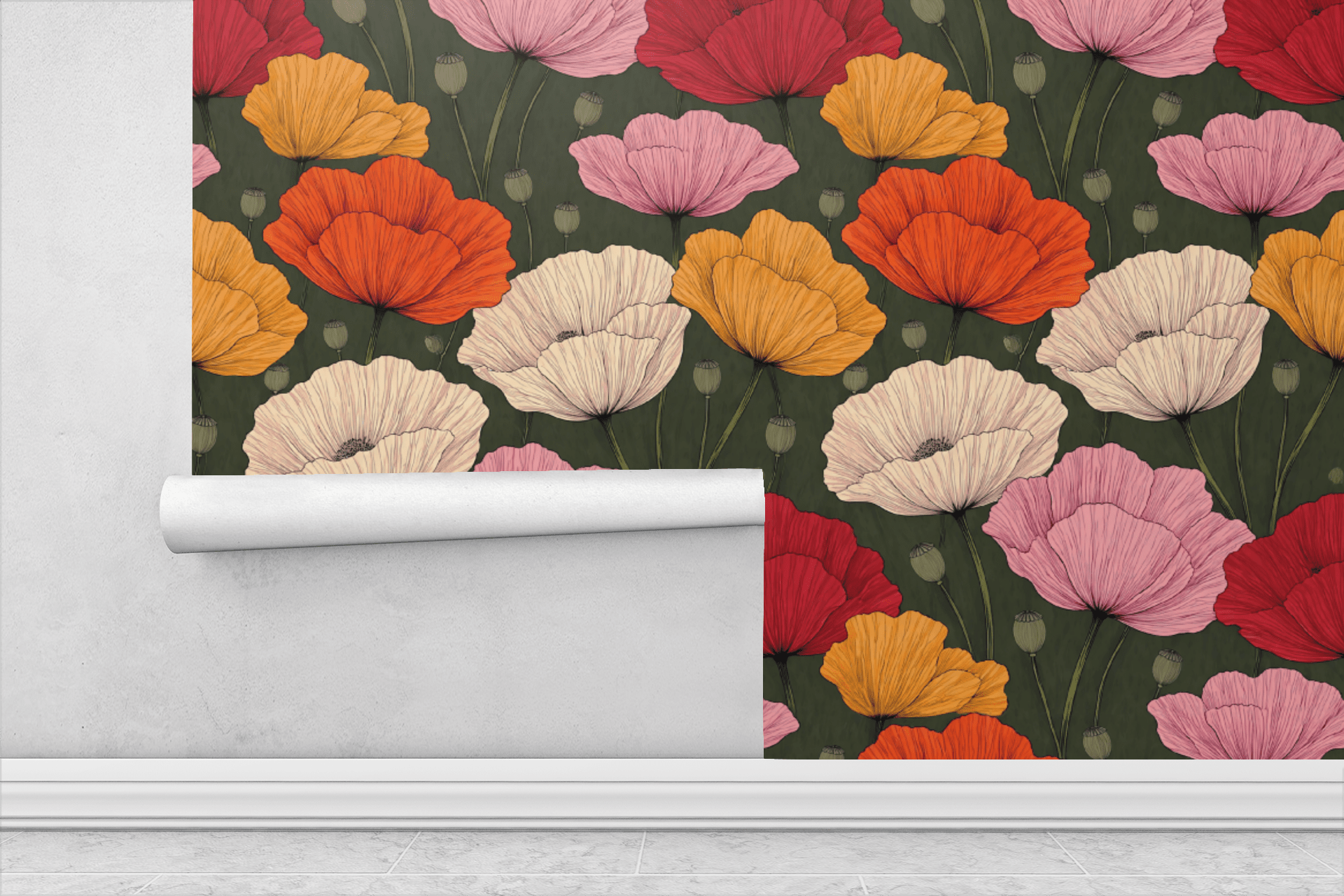 Sunlit Botanical Wallpaper Peel and Stick Wallpaper | Accent Haus