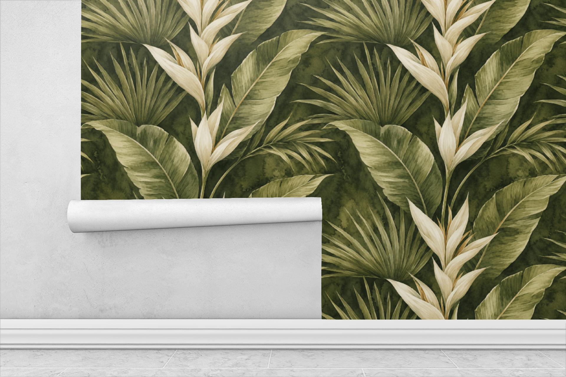 Velvet Moss Wallpaper Peel and Stick Wallpaper | Accent Haus