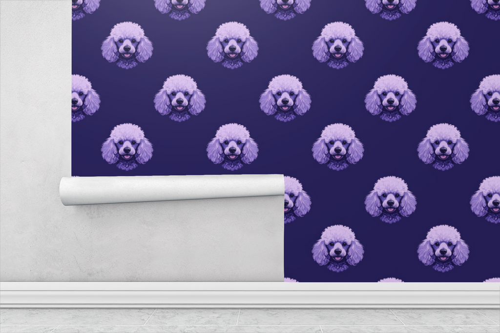 Poodle - Cloud Etch Elegance Wallpaper