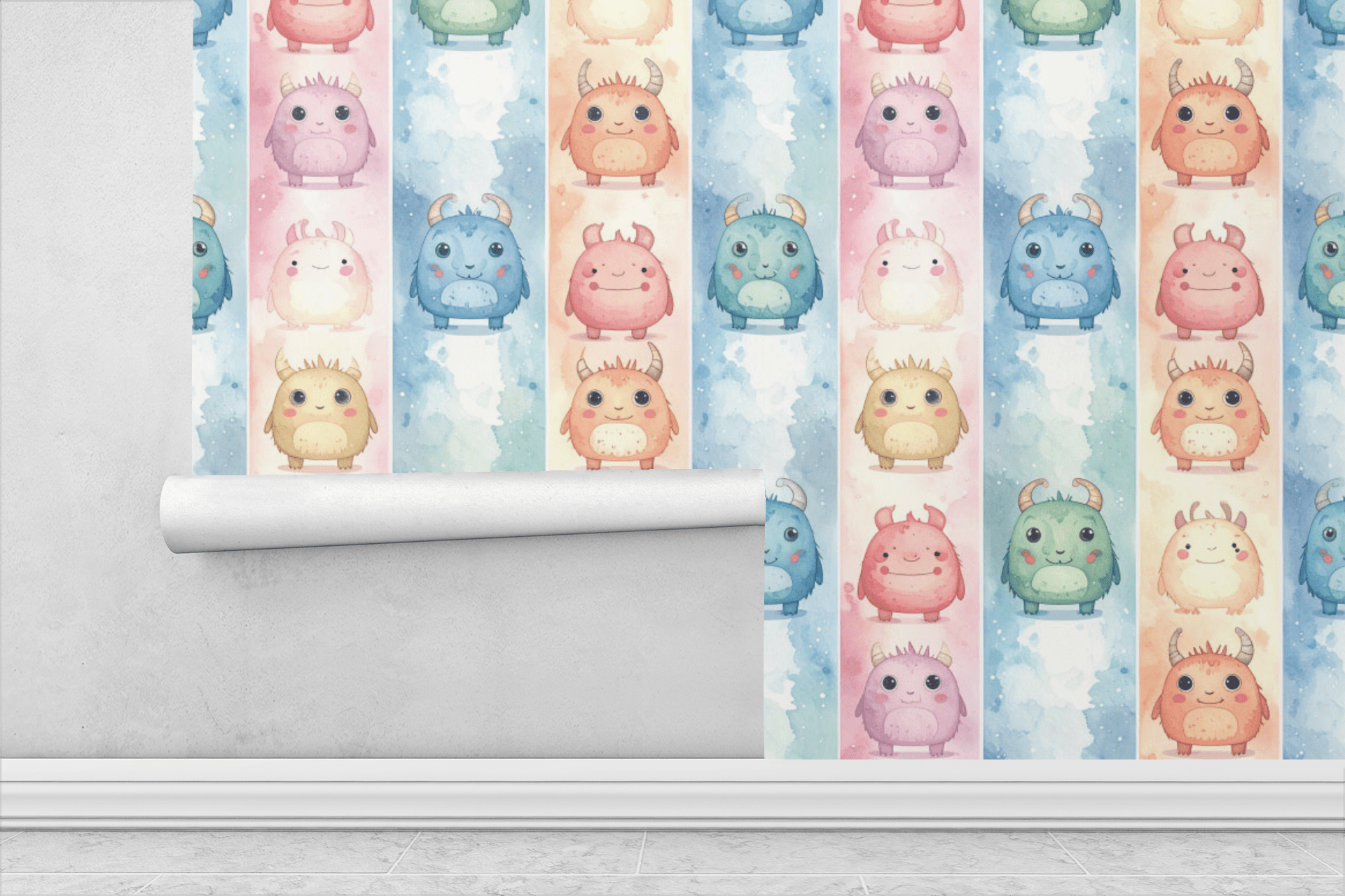Friends in Colors Wallpaper Peel and Stick Wallpaper | Accent Haus